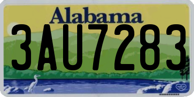 AL license plate 3AU7283