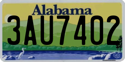 AL license plate 3AU7402
