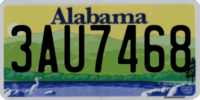 AL license plate 3AU7468