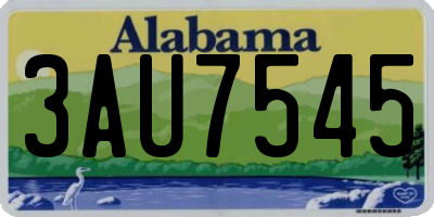 AL license plate 3AU7545