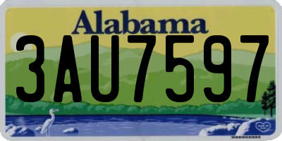 AL license plate 3AU7597