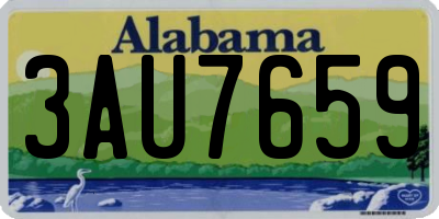 AL license plate 3AU7659