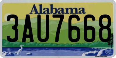 AL license plate 3AU7668