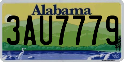 AL license plate 3AU7779