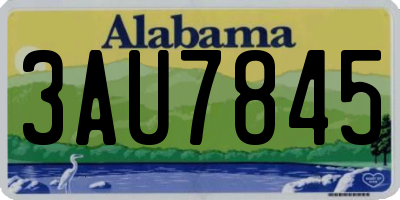 AL license plate 3AU7845