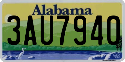 AL license plate 3AU7940