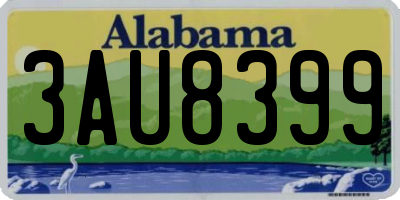 AL license plate 3AU8399