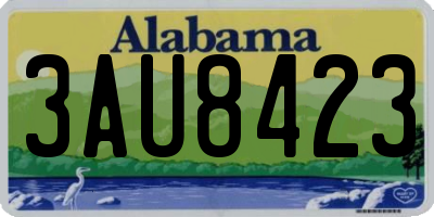AL license plate 3AU8423