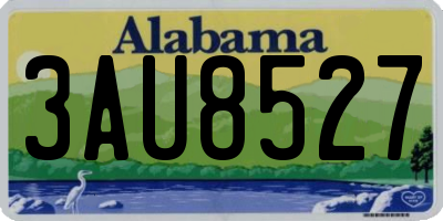 AL license plate 3AU8527