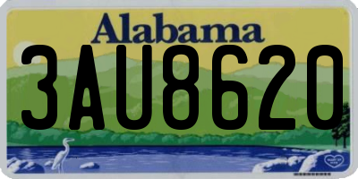AL license plate 3AU8620