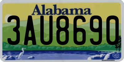 AL license plate 3AU8690