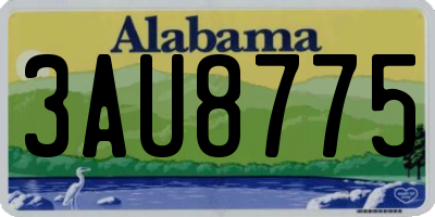 AL license plate 3AU8775