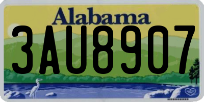 AL license plate 3AU8907