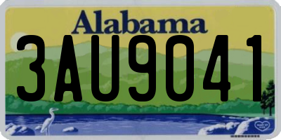 AL license plate 3AU9041