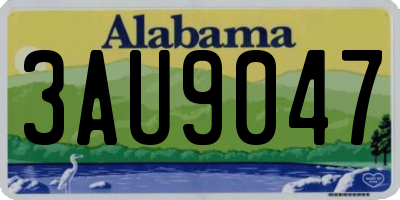 AL license plate 3AU9047