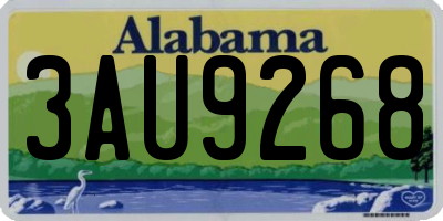 AL license plate 3AU9268