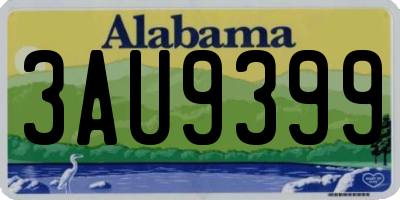 AL license plate 3AU9399