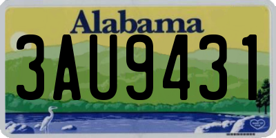 AL license plate 3AU9431