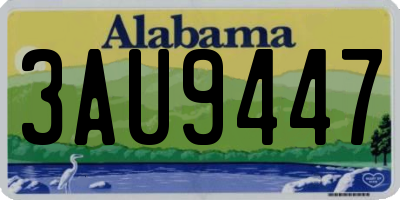 AL license plate 3AU9447