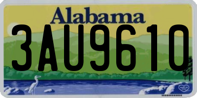 AL license plate 3AU9610