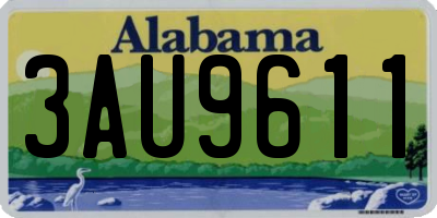AL license plate 3AU9611