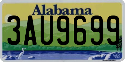 AL license plate 3AU9699