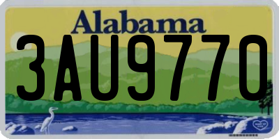 AL license plate 3AU9770