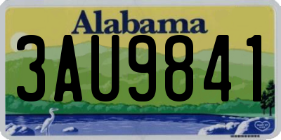 AL license plate 3AU9841