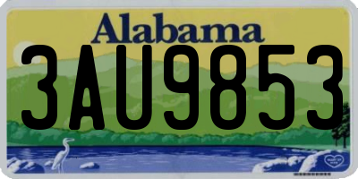 AL license plate 3AU9853