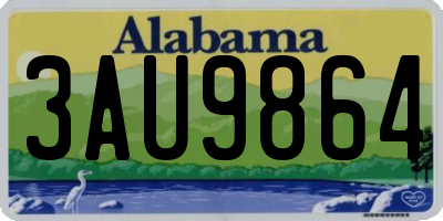 AL license plate 3AU9864