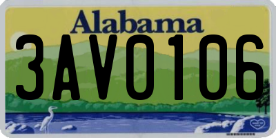 AL license plate 3AV0106