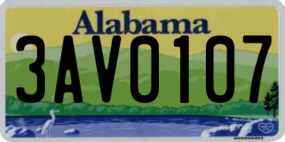 AL license plate 3AV0107