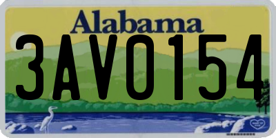 AL license plate 3AV0154