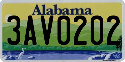 AL license plate 3AV0202