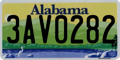 AL license plate 3AV0282