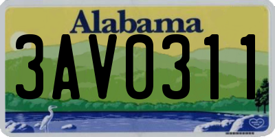 AL license plate 3AV0311
