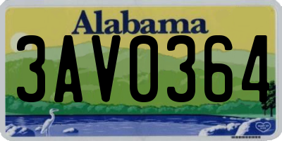 AL license plate 3AV0364