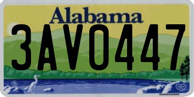 AL license plate 3AV0447