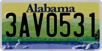 AL license plate 3AV0531