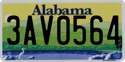 AL license plate 3AV0564