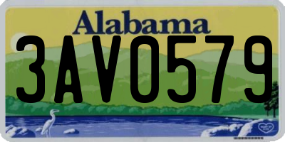 AL license plate 3AV0579