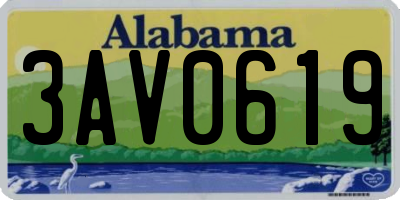 AL license plate 3AV0619