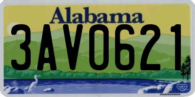 AL license plate 3AV0621