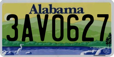 AL license plate 3AV0627