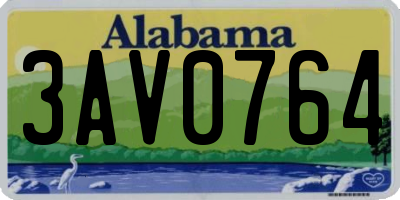 AL license plate 3AV0764