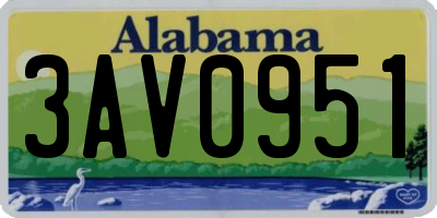 AL license plate 3AV0951