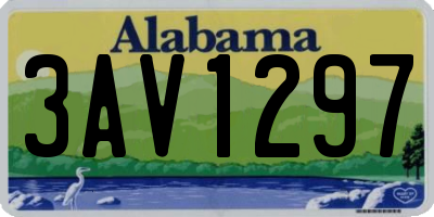 AL license plate 3AV1297