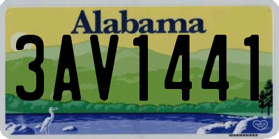 AL license plate 3AV1441