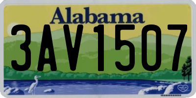 AL license plate 3AV1507