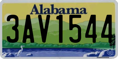 AL license plate 3AV1544